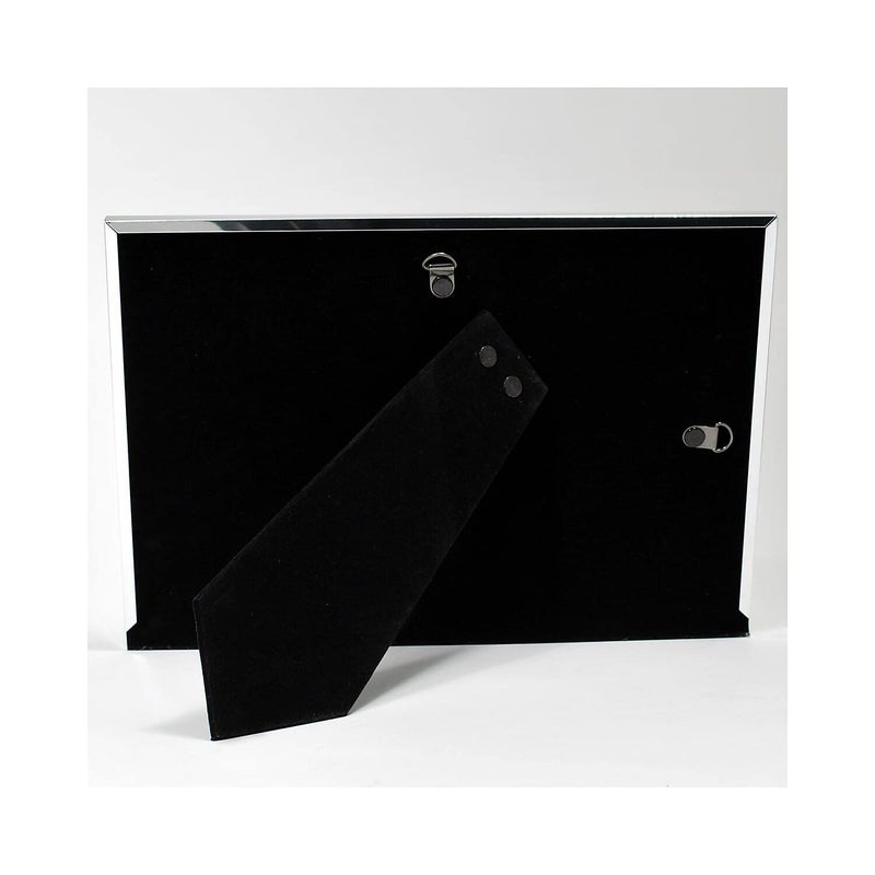 Lawrence Frames 2-Tone Double Opening Panel Picture Frame, 5 by 7-Inch, Brushed Silver Metal and Shiny Metal, Gray - Image 3